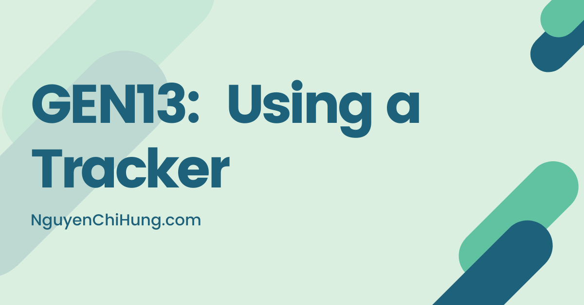 GEN13: Using a Tracker