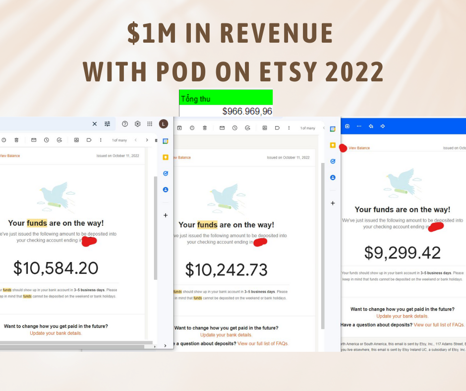 $1m In Revenue With POD on Etsy 2022